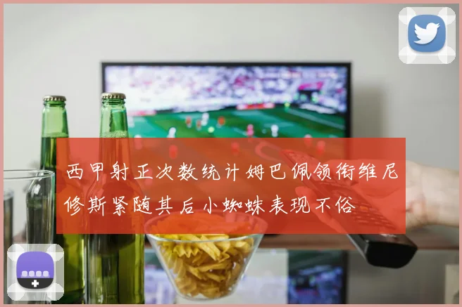 西甲射正次数统计姆巴佩领衔维尼修斯紧随其后小蜘蛛表现不俗