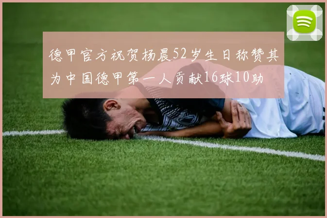 德甲官方祝贺杨晨52岁生日称赞其为中国德甲第一人贡献16球10助